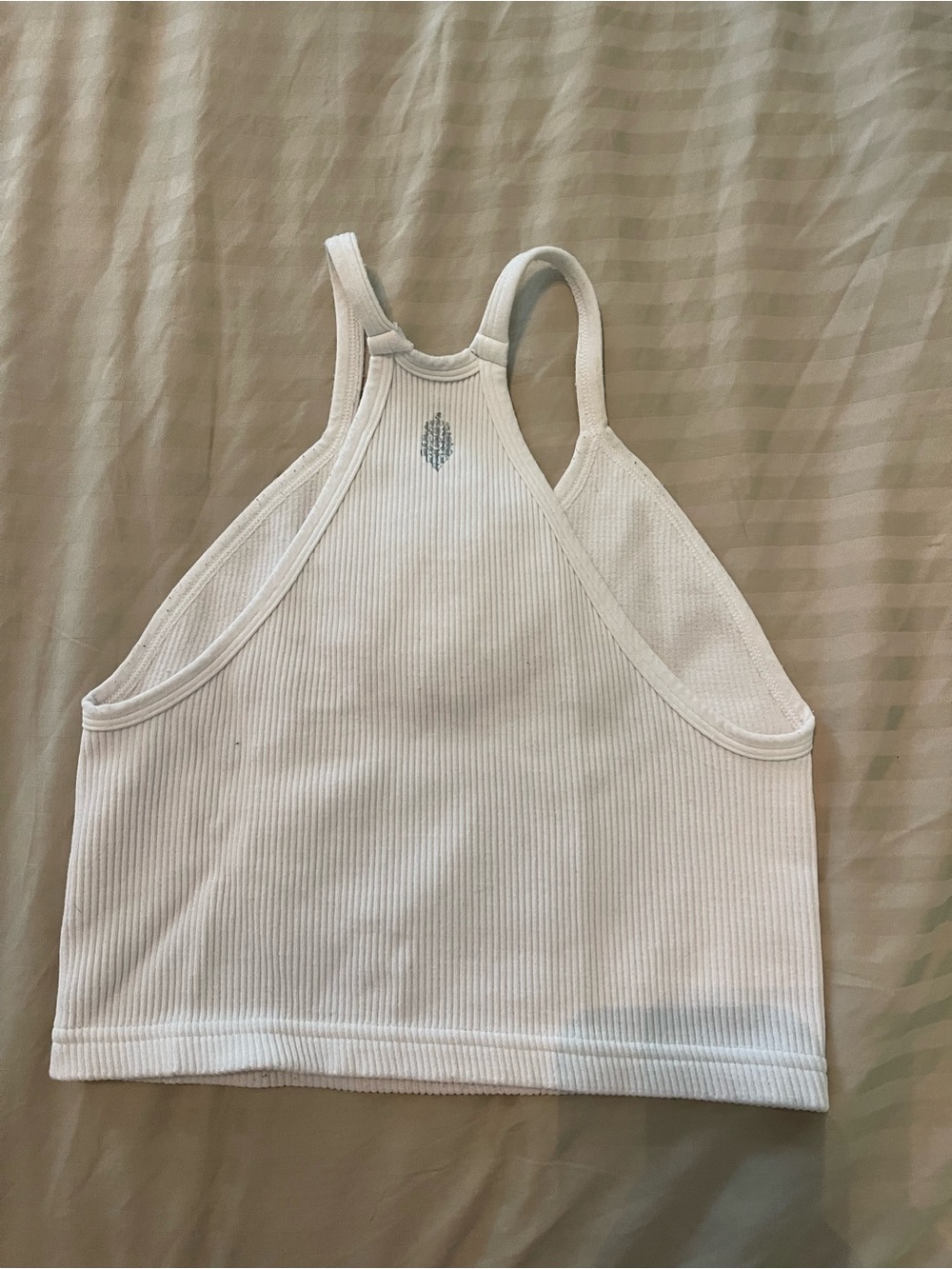 Free people white crop tank